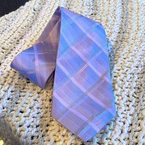 CK Calvin Klein Plaid Silk Necktie 👔 ✨